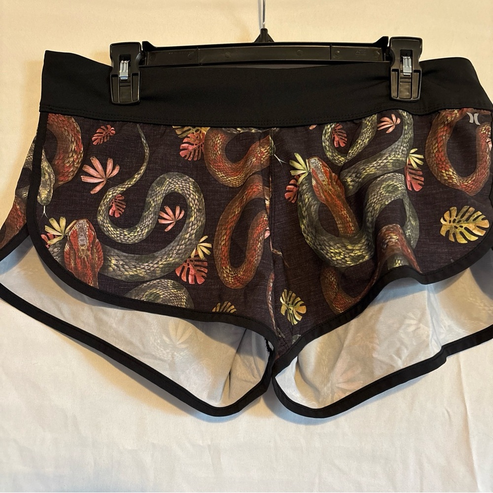 Hurley Women's Swim Shorts with Snake Print